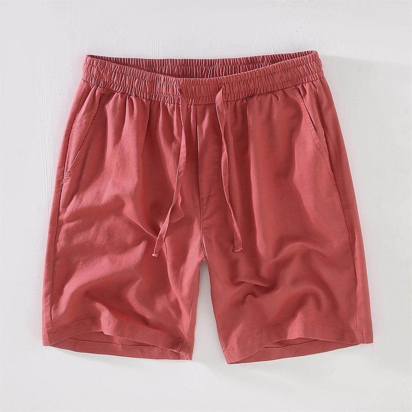 Cotton Linen Drawstring Shorts