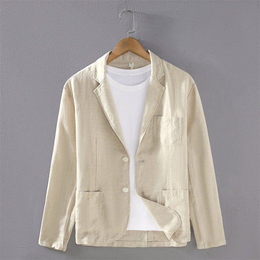 Casual Pure Linen Suit Jacket